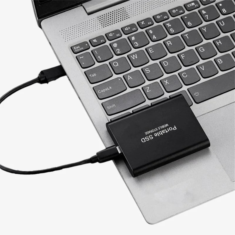 Bärbar extern SSD - Kompakt rektangulär USB-C-enhet