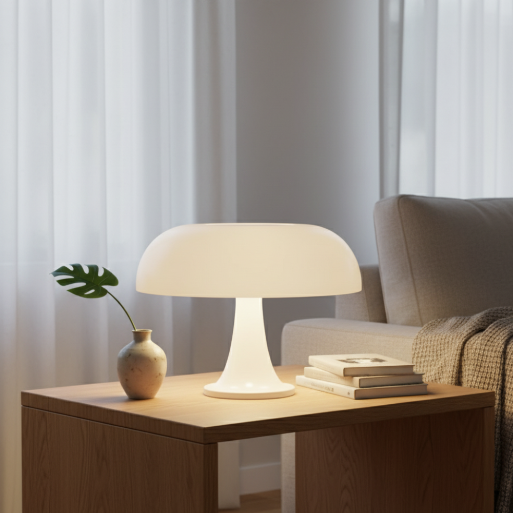 Bordslampa – Svampformad
