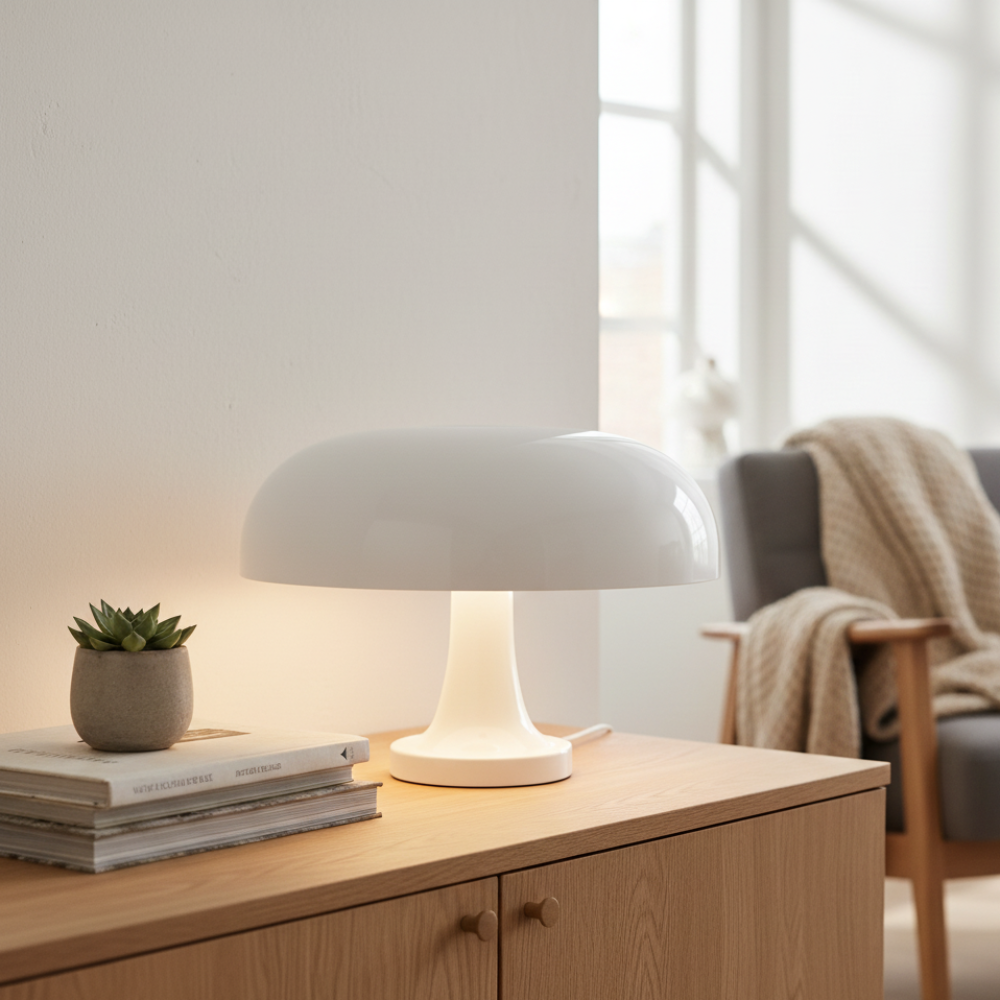 Bordslampa – Svampformad