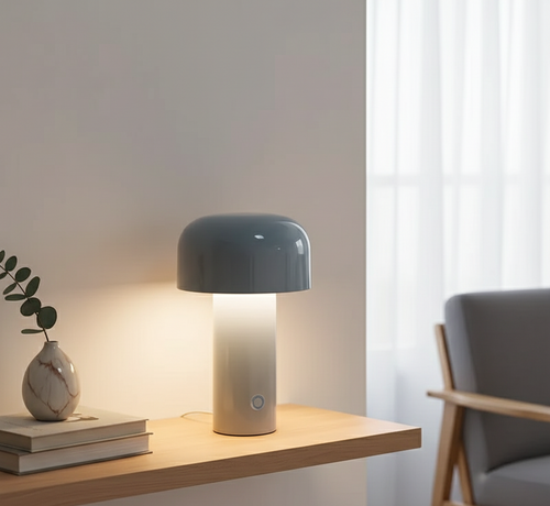 Bordslampa i svampform – glansig yta