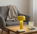 Bordslampa i svampform – glansig yta