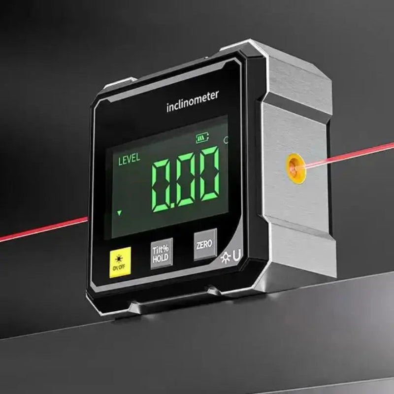 Digital lutningsmätare – Med laser och LCD-display