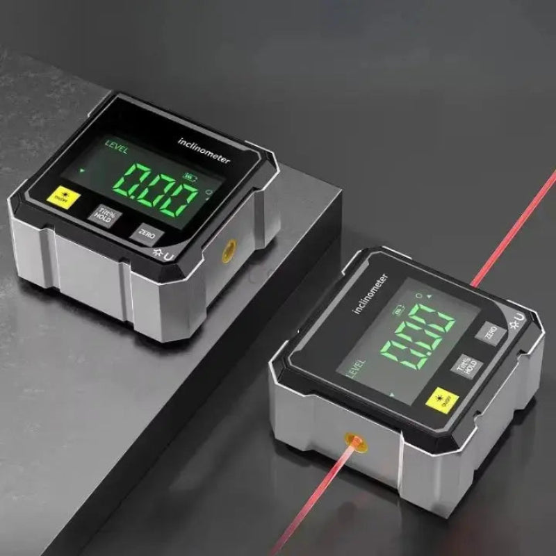 Digital lutningsmätare – Med laser och LCD-display
