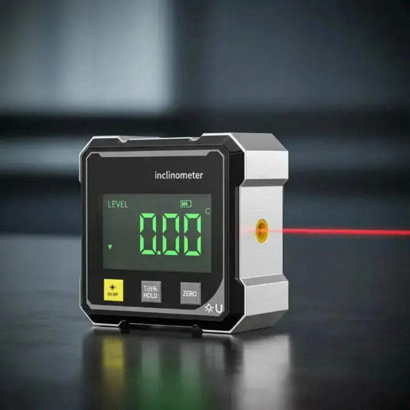 Digital lutningsmätare – Med laser och LCD-display
