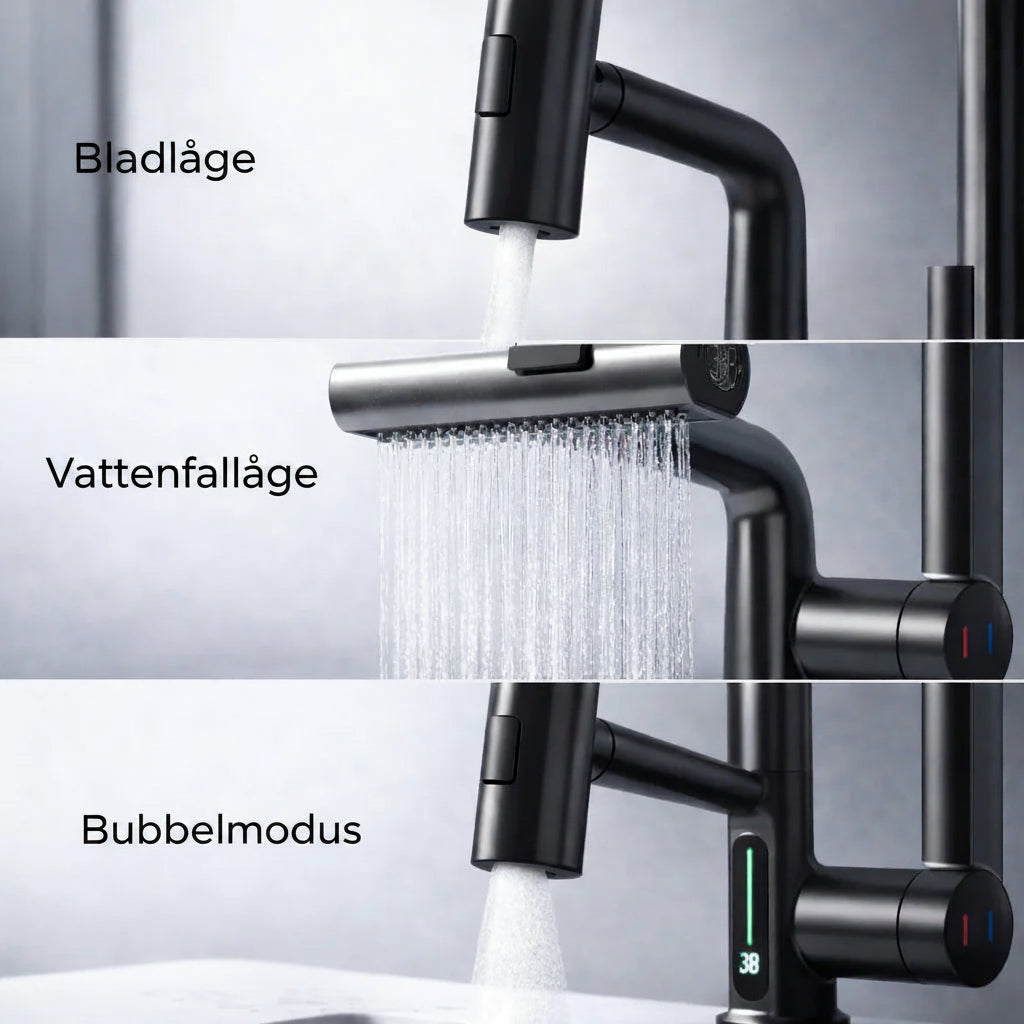 Köksblandare – Digital temperaturdisplay