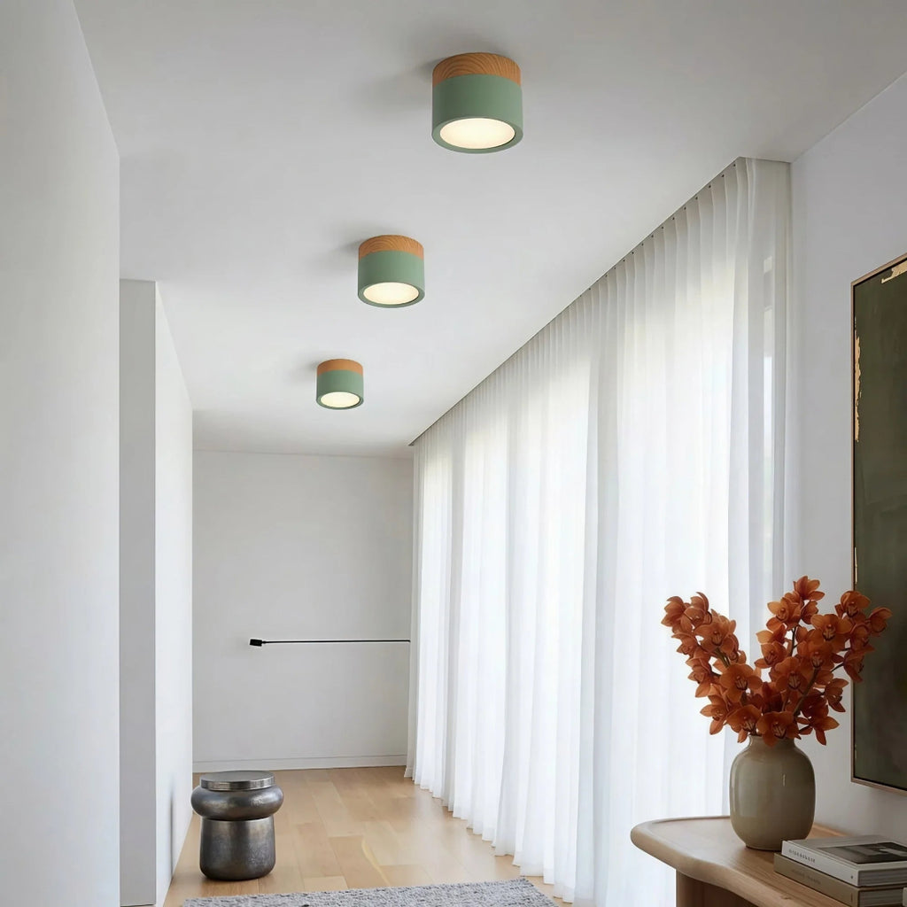 LED-Downlight Rund Ytmonterad Takspotlight Med Cylindrisk Form