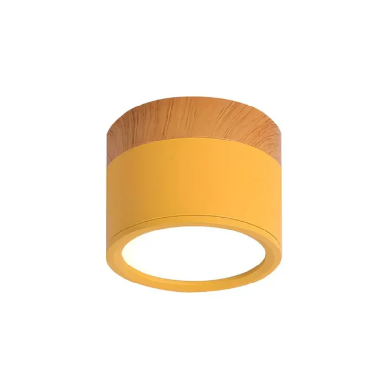 LED-Downlight Rund Ytmonterad Takspotlight Med Cylindrisk Form