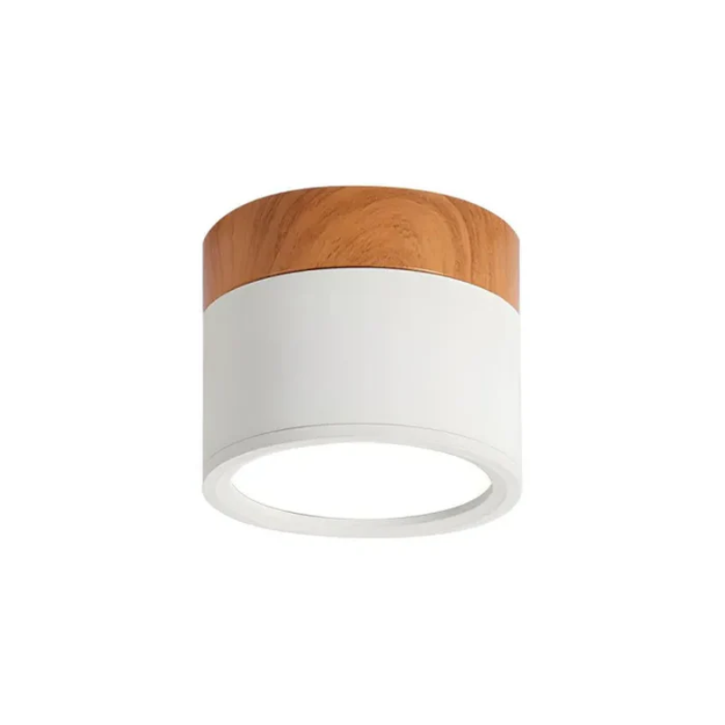 LED-Downlight Rund Ytmonterad Takspotlight Med Cylindrisk Form