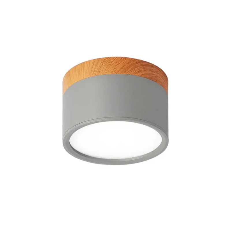 LED-Downlight Rund Ytmonterad Takspotlight Med Cylindrisk Form