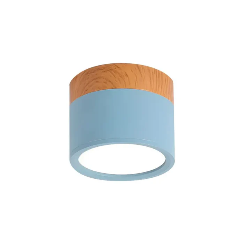LED-Downlight Rund Ytmonterad Takspotlight Med Cylindrisk Form