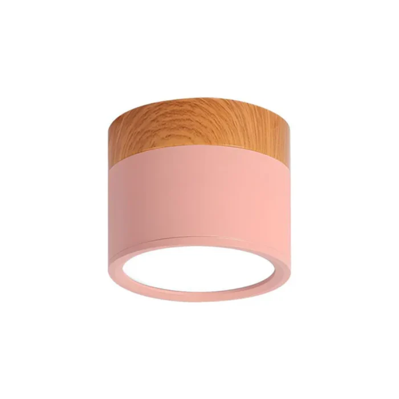 LED-Downlight Rund Ytmonterad Takspotlight Med Cylindrisk Form