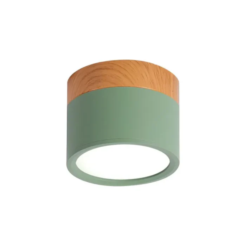 LED-Downlight Rund Ytmonterad Takspotlight Med Cylindrisk Form