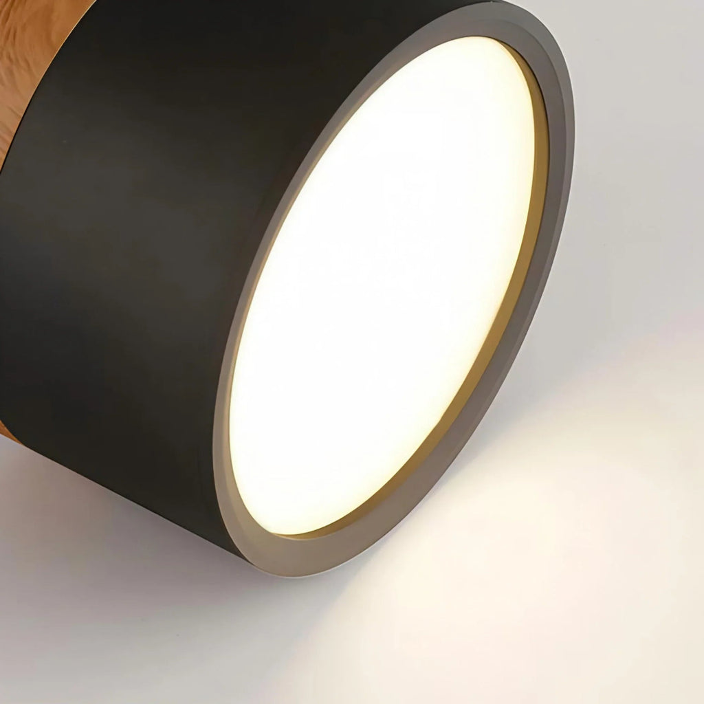 LED-Downlight Rund Ytmonterad Takspotlight Med Cylindrisk Form