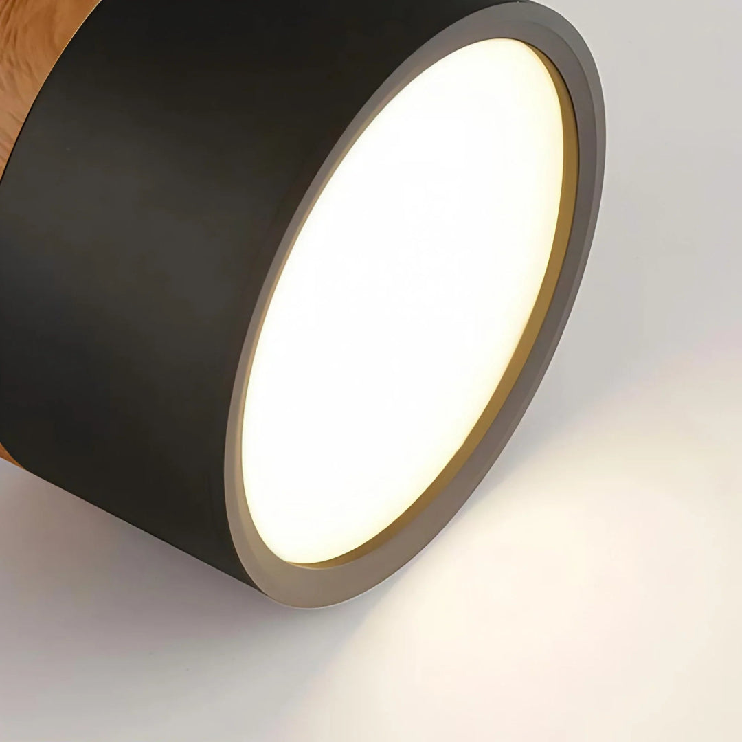 LED-Downlight Rund Ytmonterad Takspotlight Med Cylindrisk Form