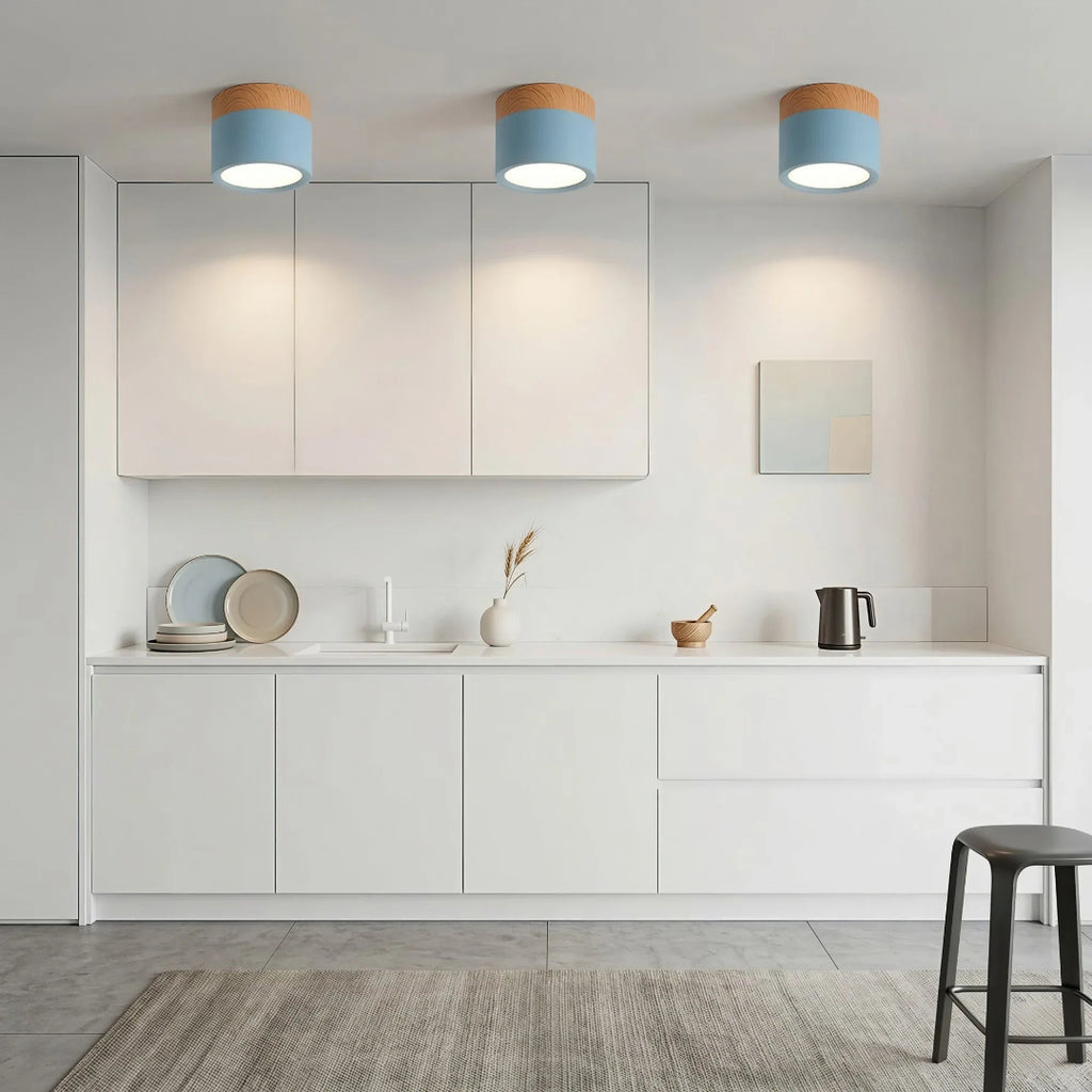LED-Downlight Rund Ytmonterad Takspotlight Med Cylindrisk Form
