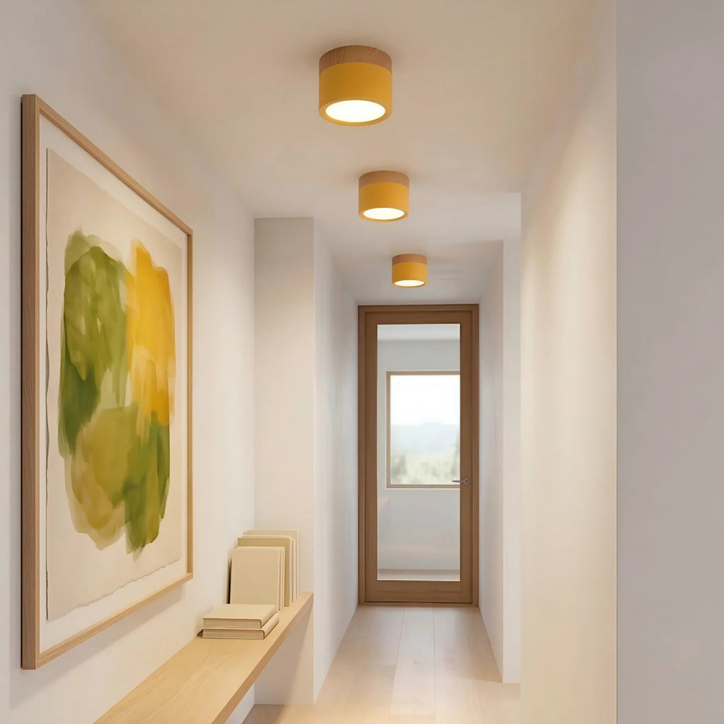 LED-Downlight Rund Ytmonterad Takspotlight Med Cylindrisk Form