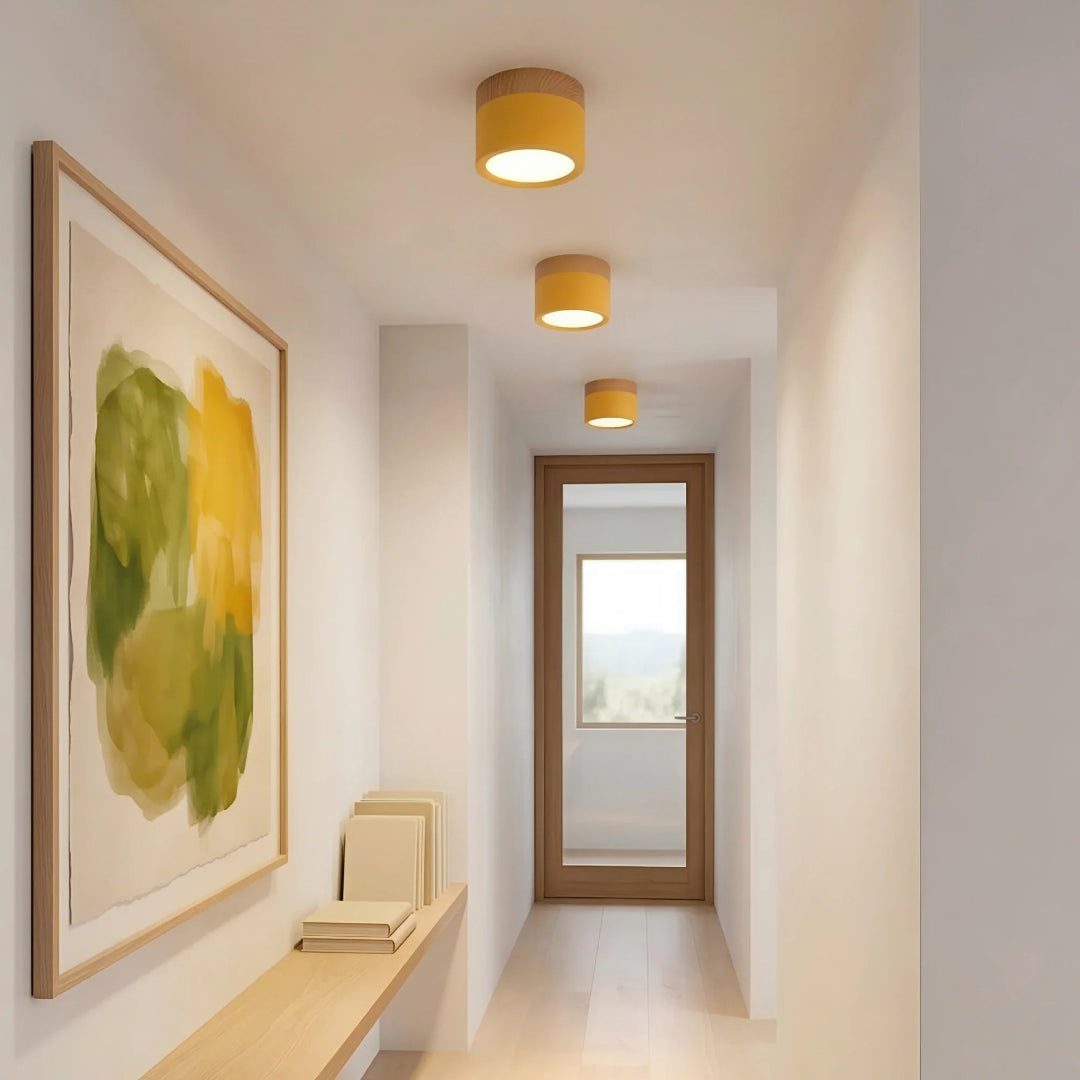 LED-Downlight Rund Ytmonterad Takspotlight Med Cylindrisk Form