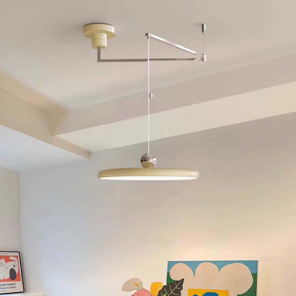 LED-pendellampa – Platt skiva med svängarm