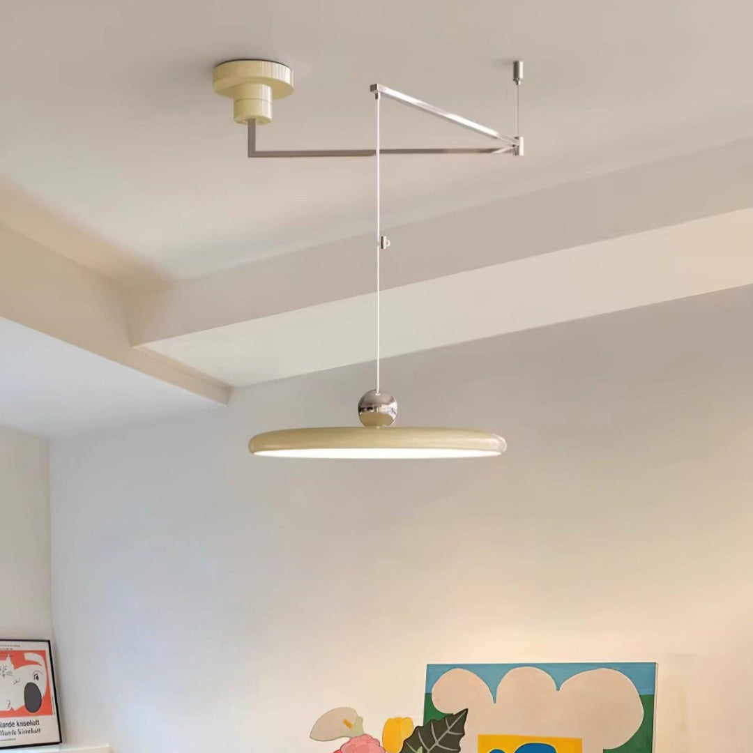 LED-pendellampa – Platt skiva med svängarm