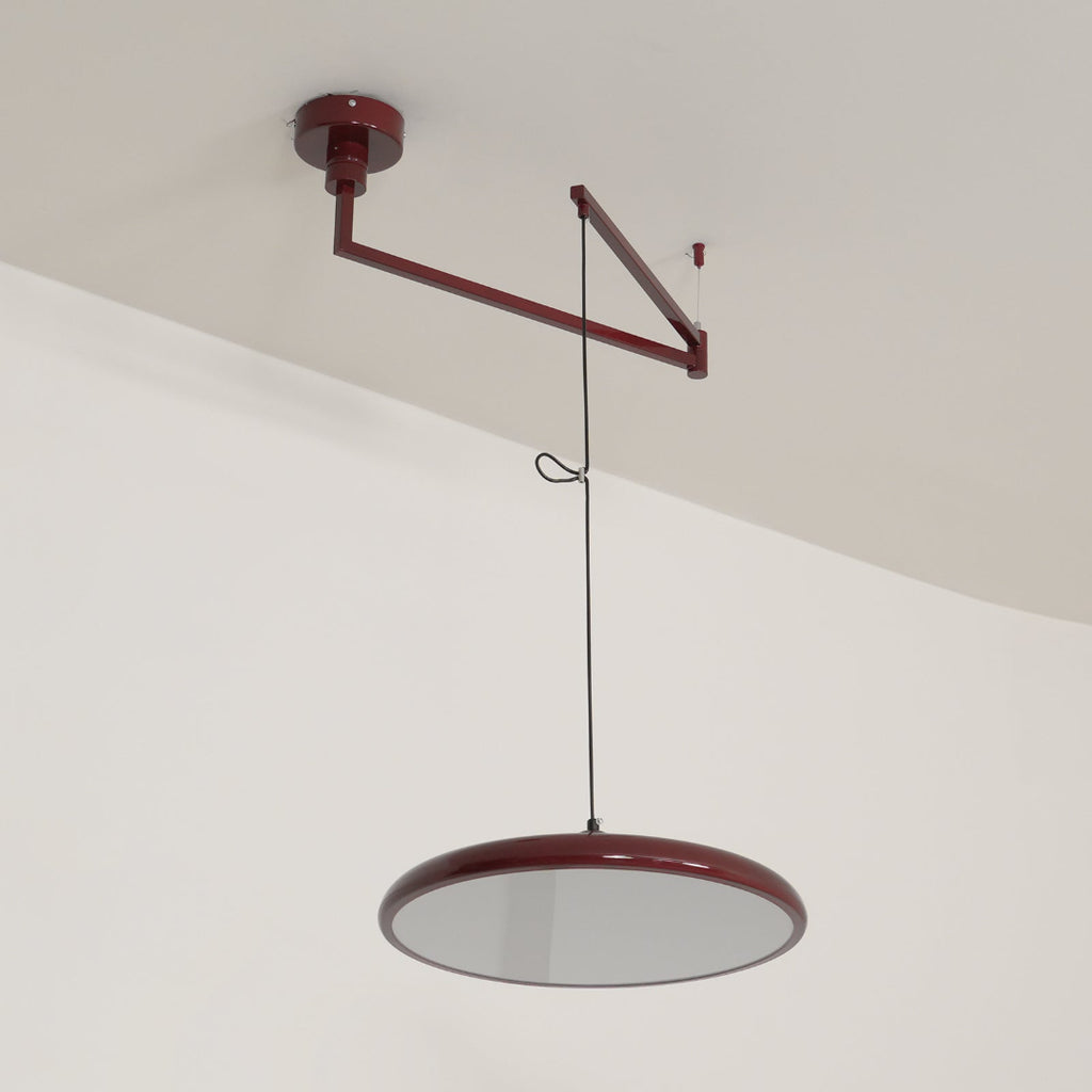 LED-pendellampa – Platt skiva med svängarm