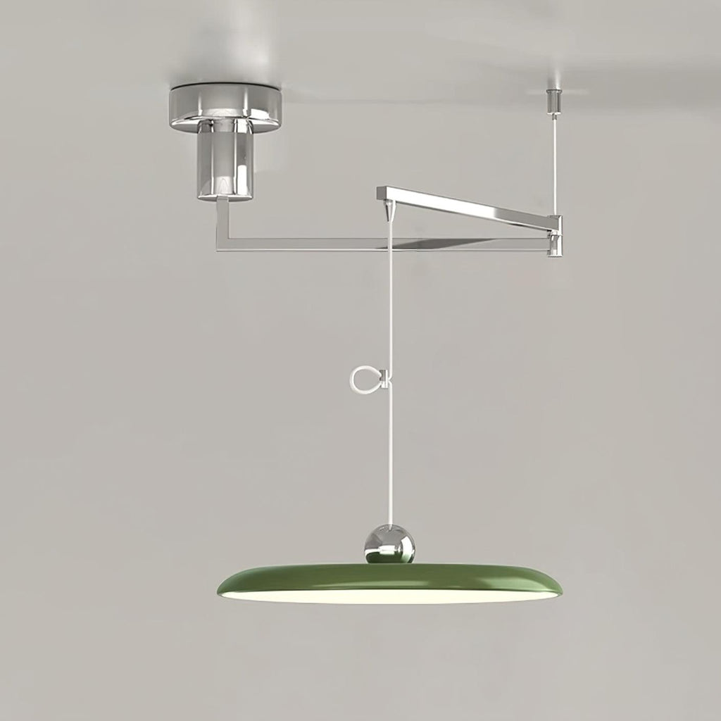 LED-pendellampa – Platt skiva med svängarm