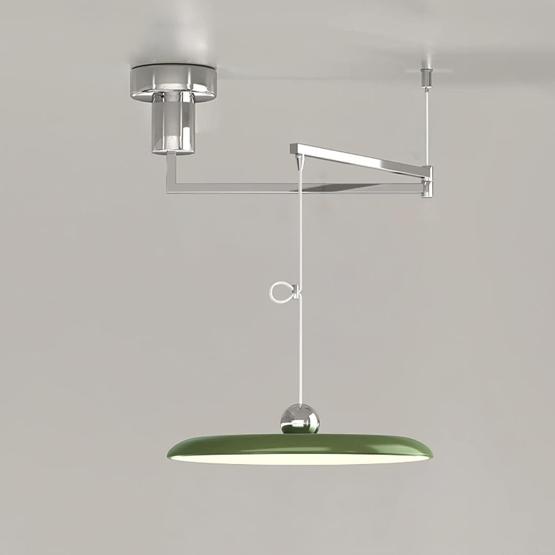 LED-pendellampa – Platt skiva med svängarm