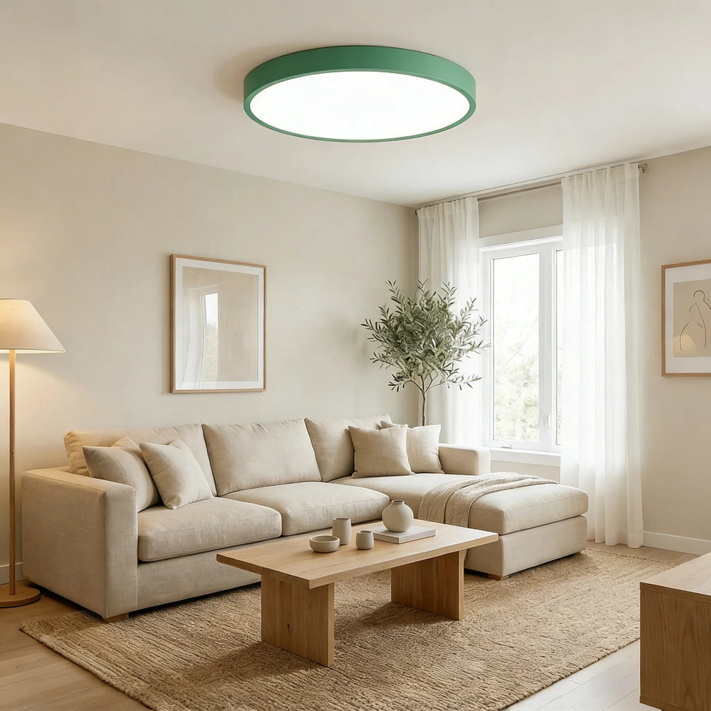 LED-taklampa Rund Plafond Med Slimmad Profil