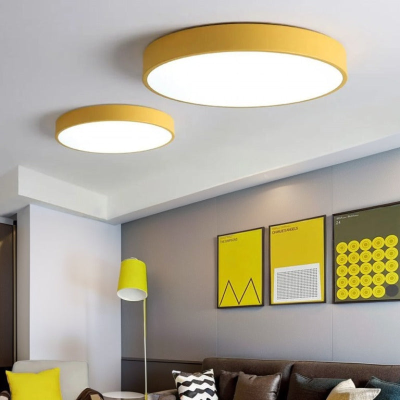 LED-taklampa Rund Plafond Med Slimmad Profil
