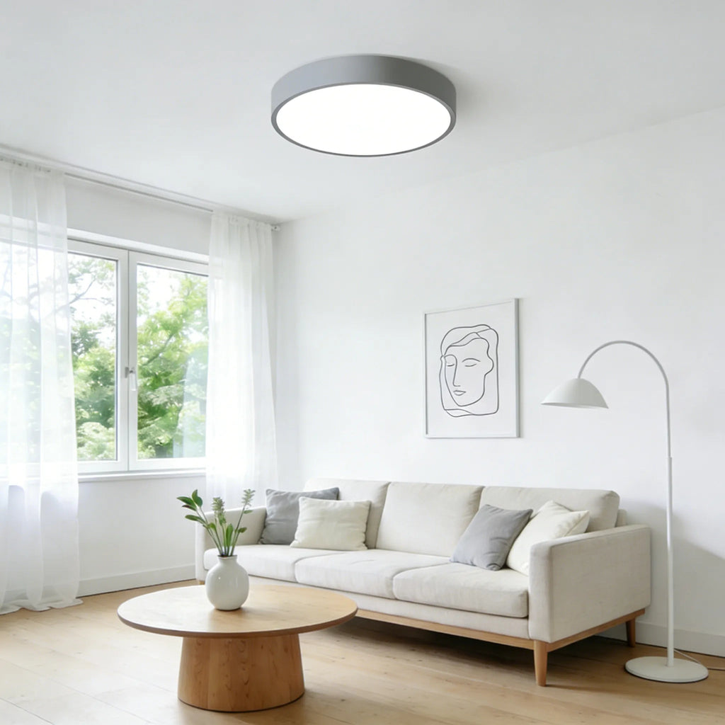 LED-taklampa Rund Plafond Med Slimmad Profil