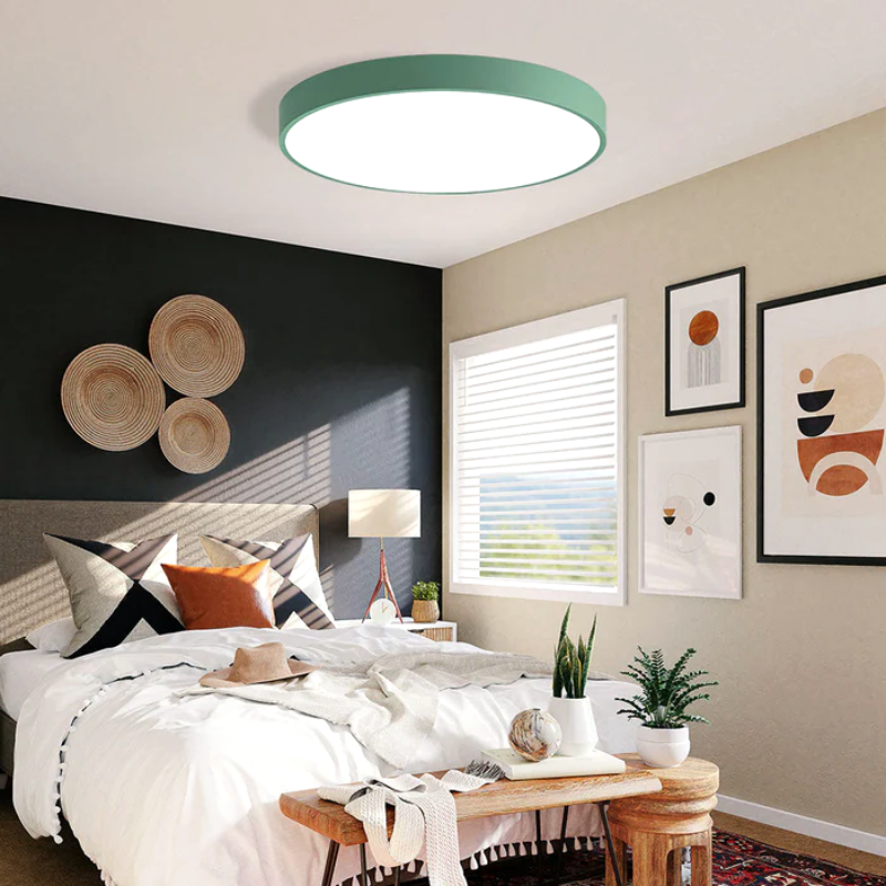 LED-taklampa Rund Plafond Med Slimmad Profil