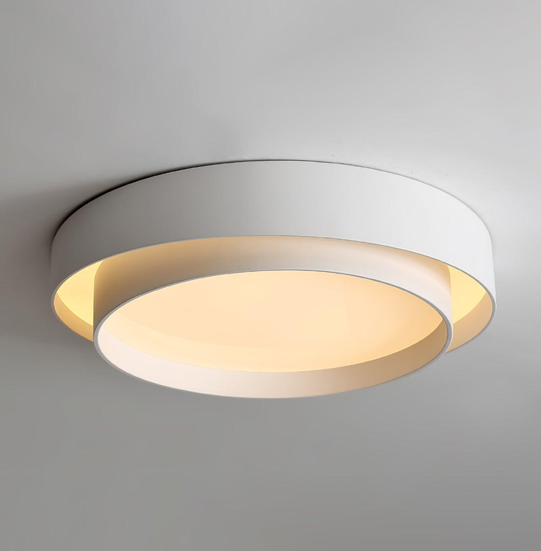 LED-taklampa – Rund dubbelringad plafond
