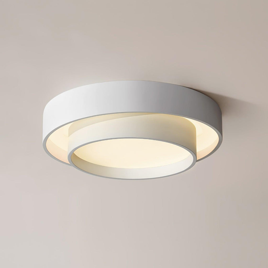 LED-taklampa – Rund dubbelringad plafond