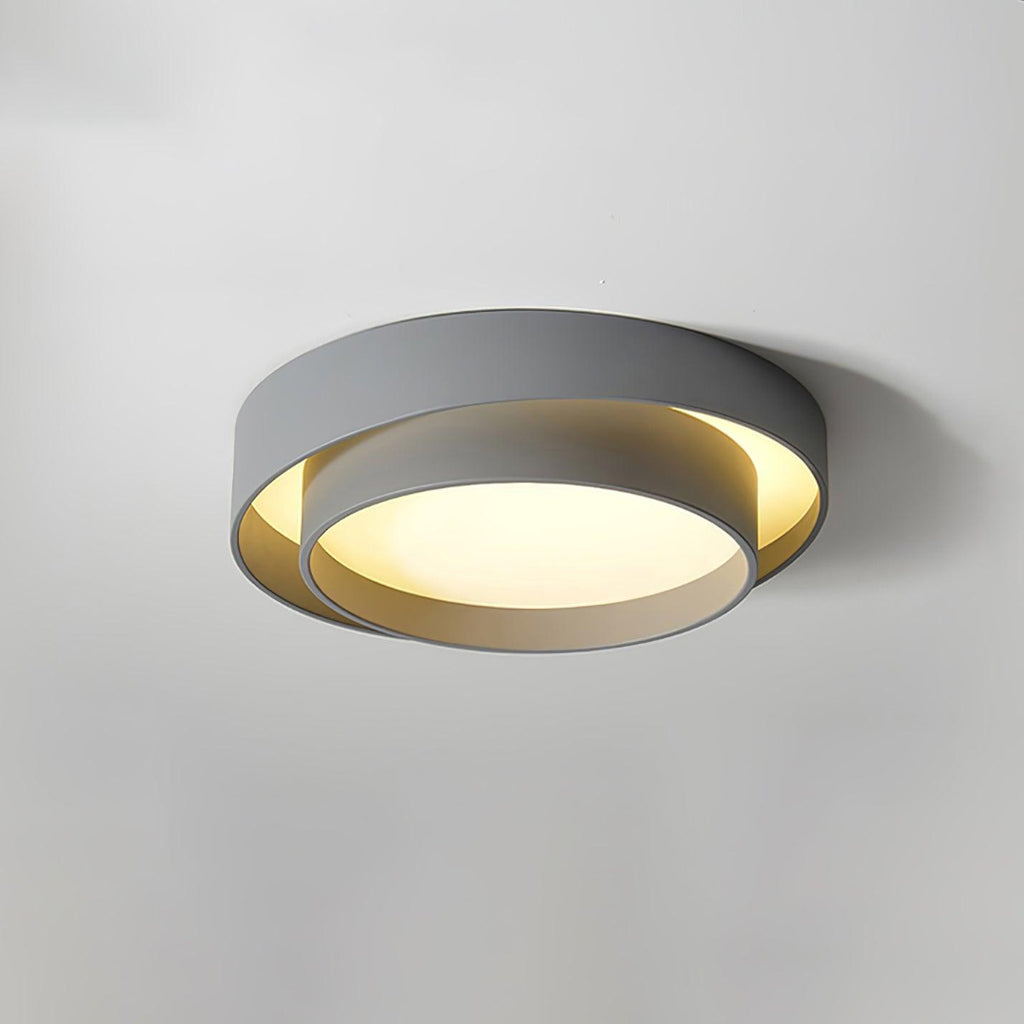LED-taklampa – Rund dubbelringad plafond