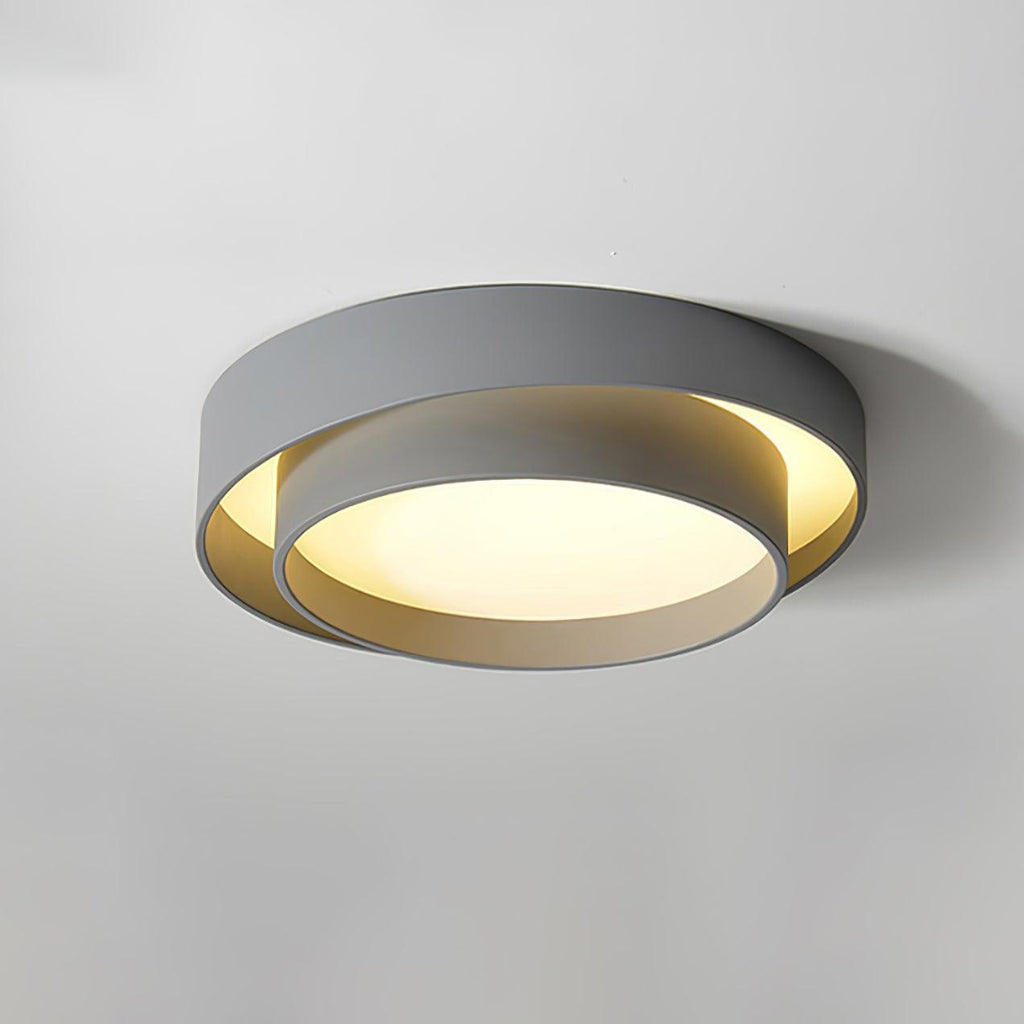 LED-taklampa – Rund dubbelringad plafond