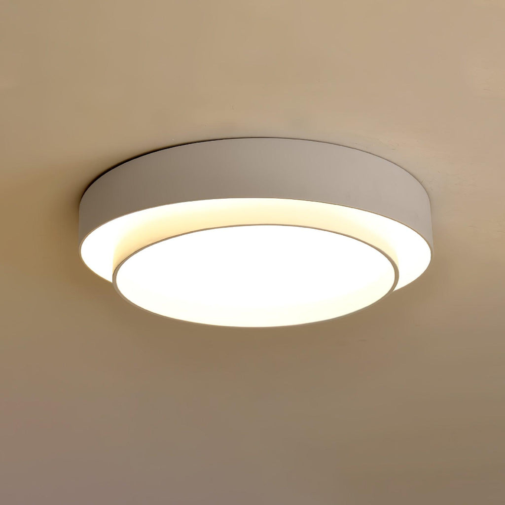 LED-taklampa – Rund dubbelringad plafond