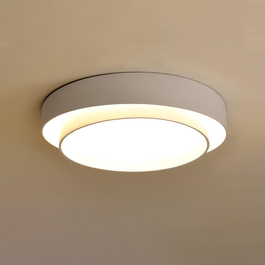 LED-taklampa – Rund dubbelringad plafond