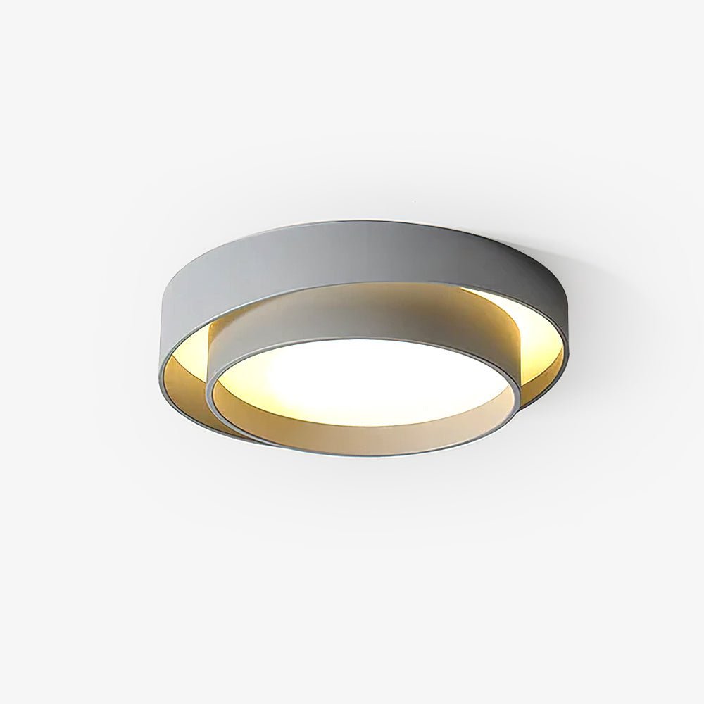 LED-taklampa – Rund dubbelringad plafond