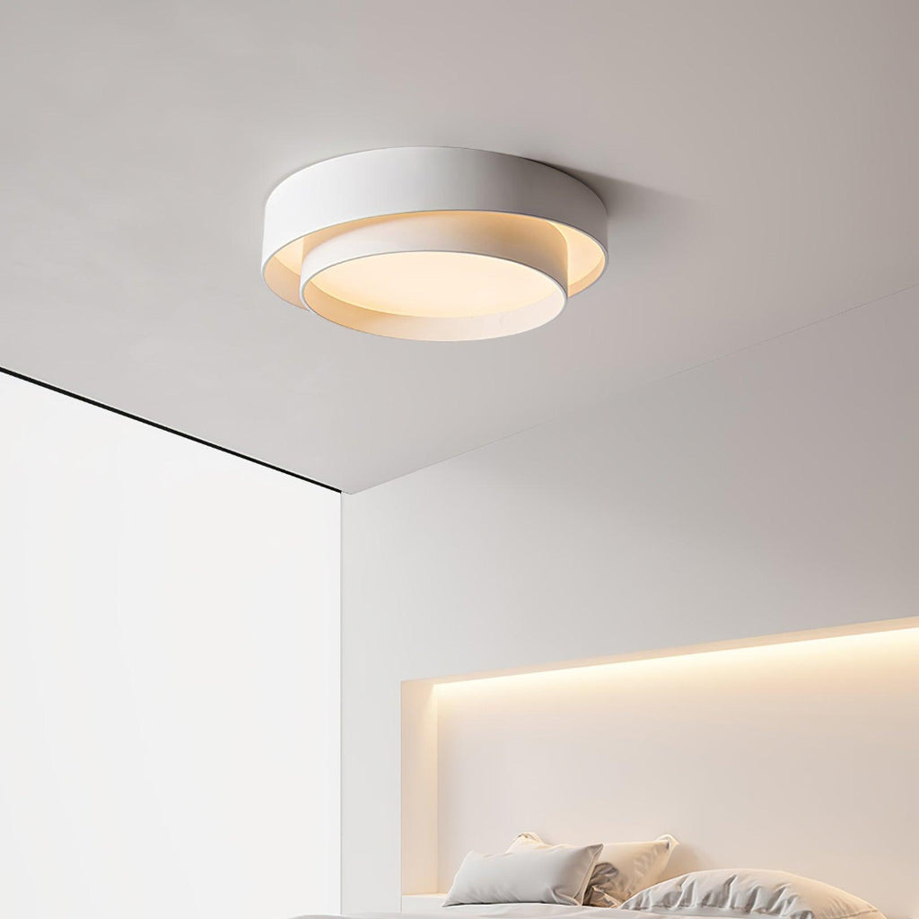 LED-taklampa – Rund dubbelringad plafond
