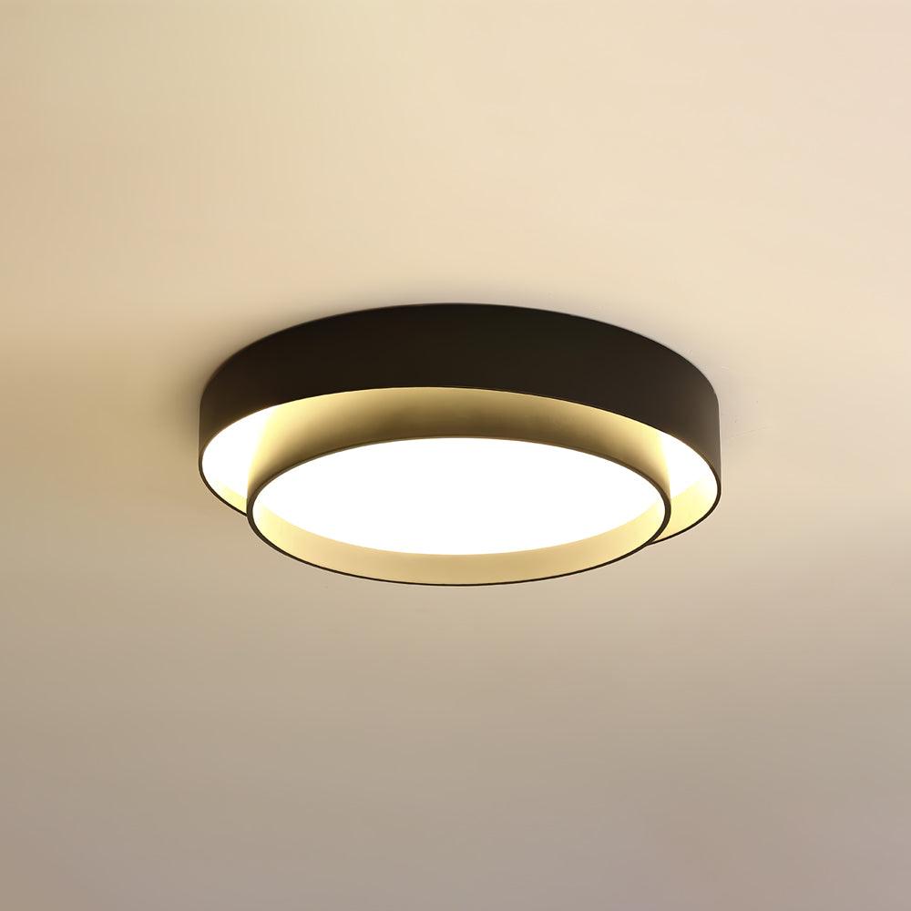 LED-taklampa – Rund dubbelringad plafond