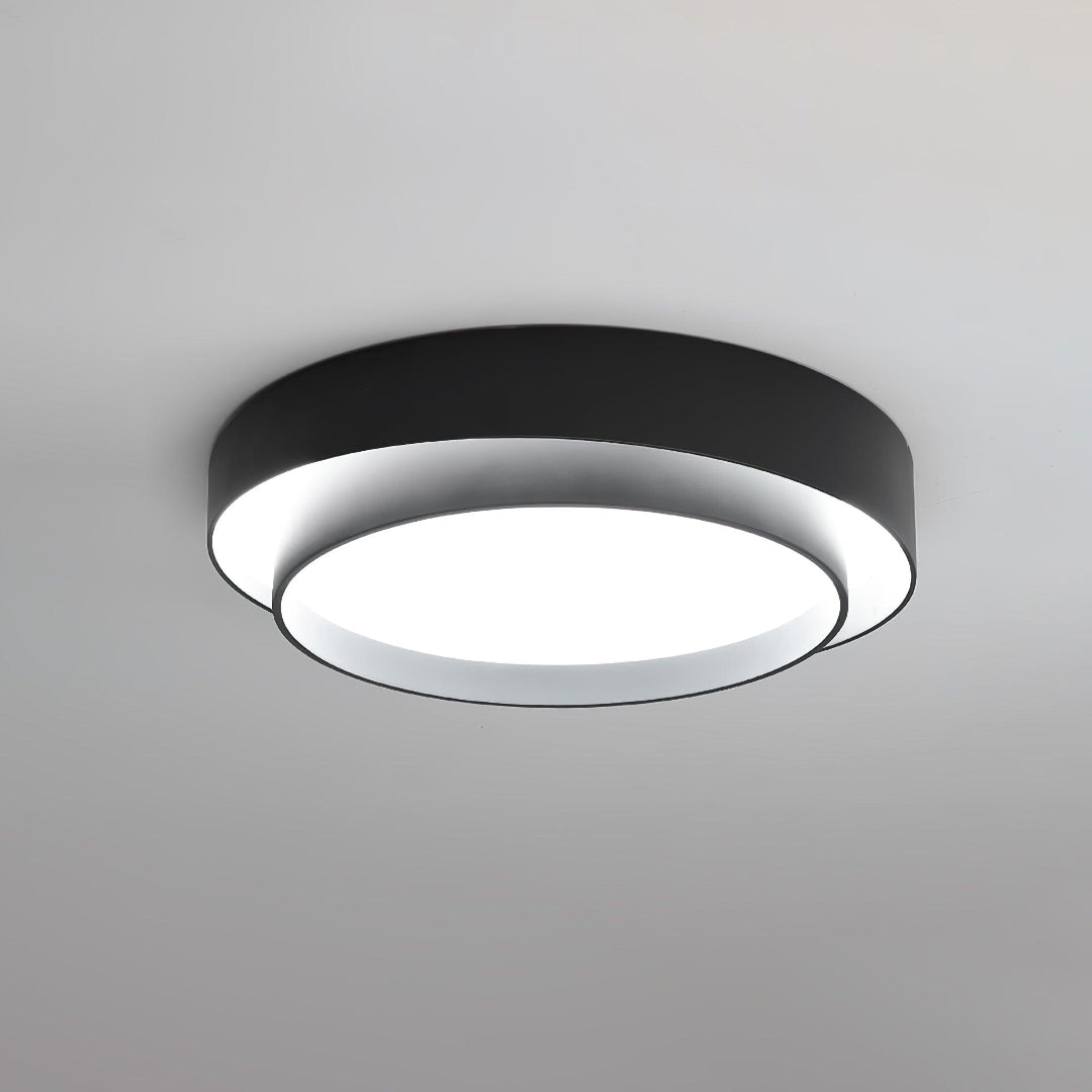 LED-taklampa – Rund dubbelringad plafond
