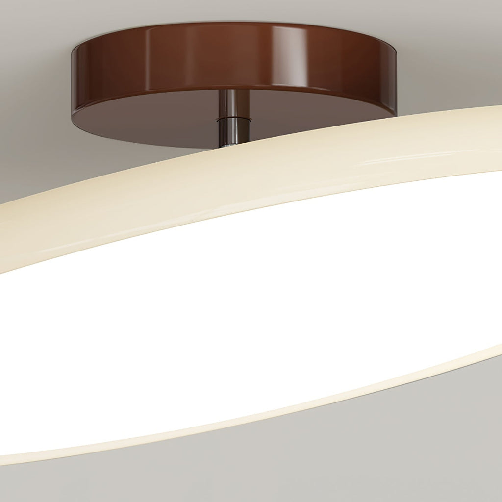 LED-taklampa – Rund skivformad semi-plafond