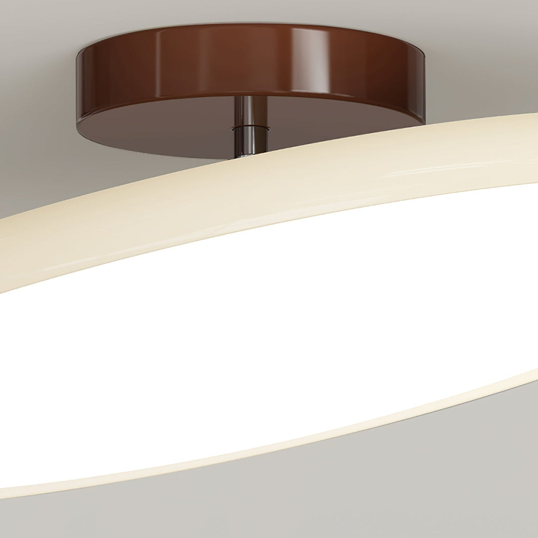 LED-taklampa – Rund skivformad semi-plafond