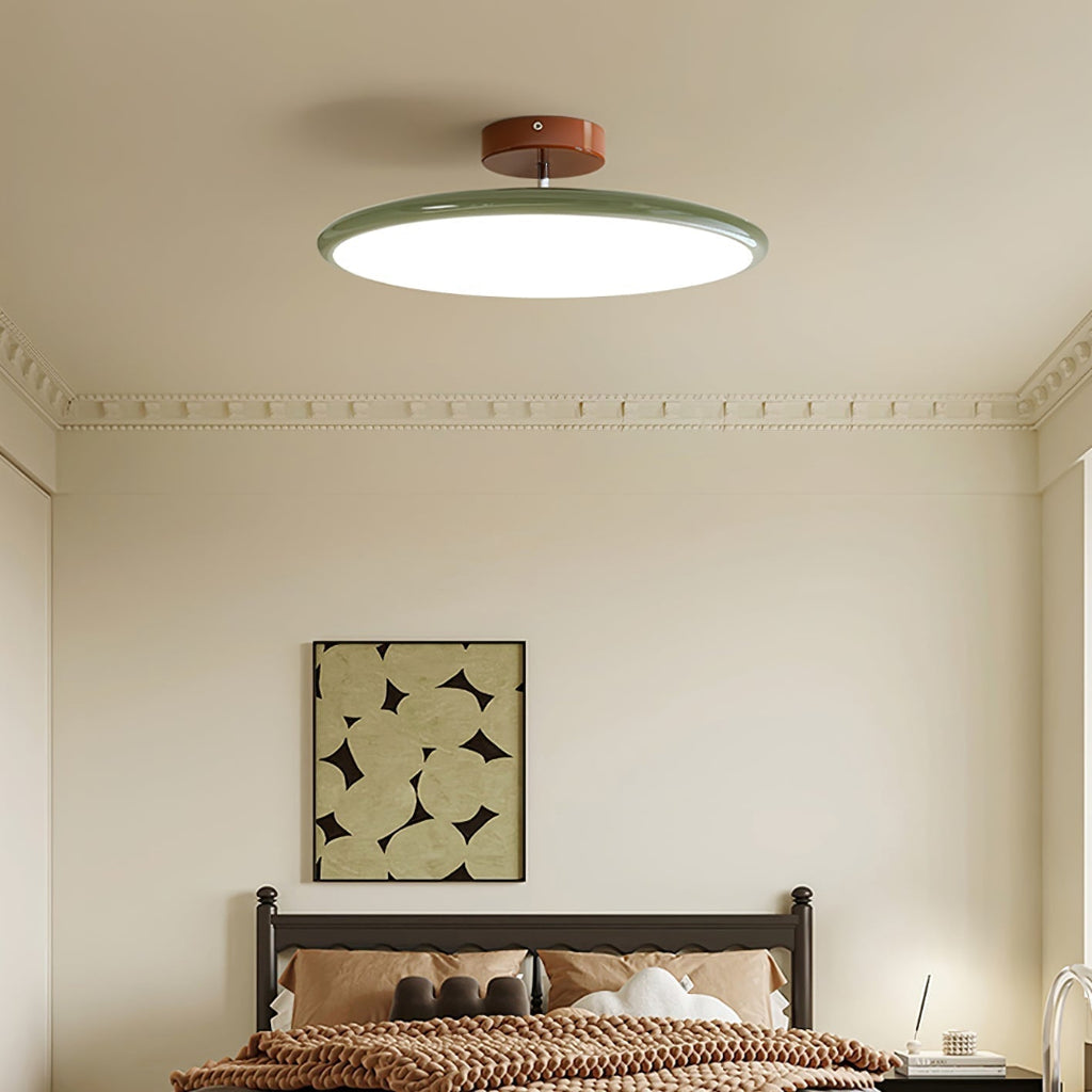 LED-taklampa – Rund skivformad semi-plafond