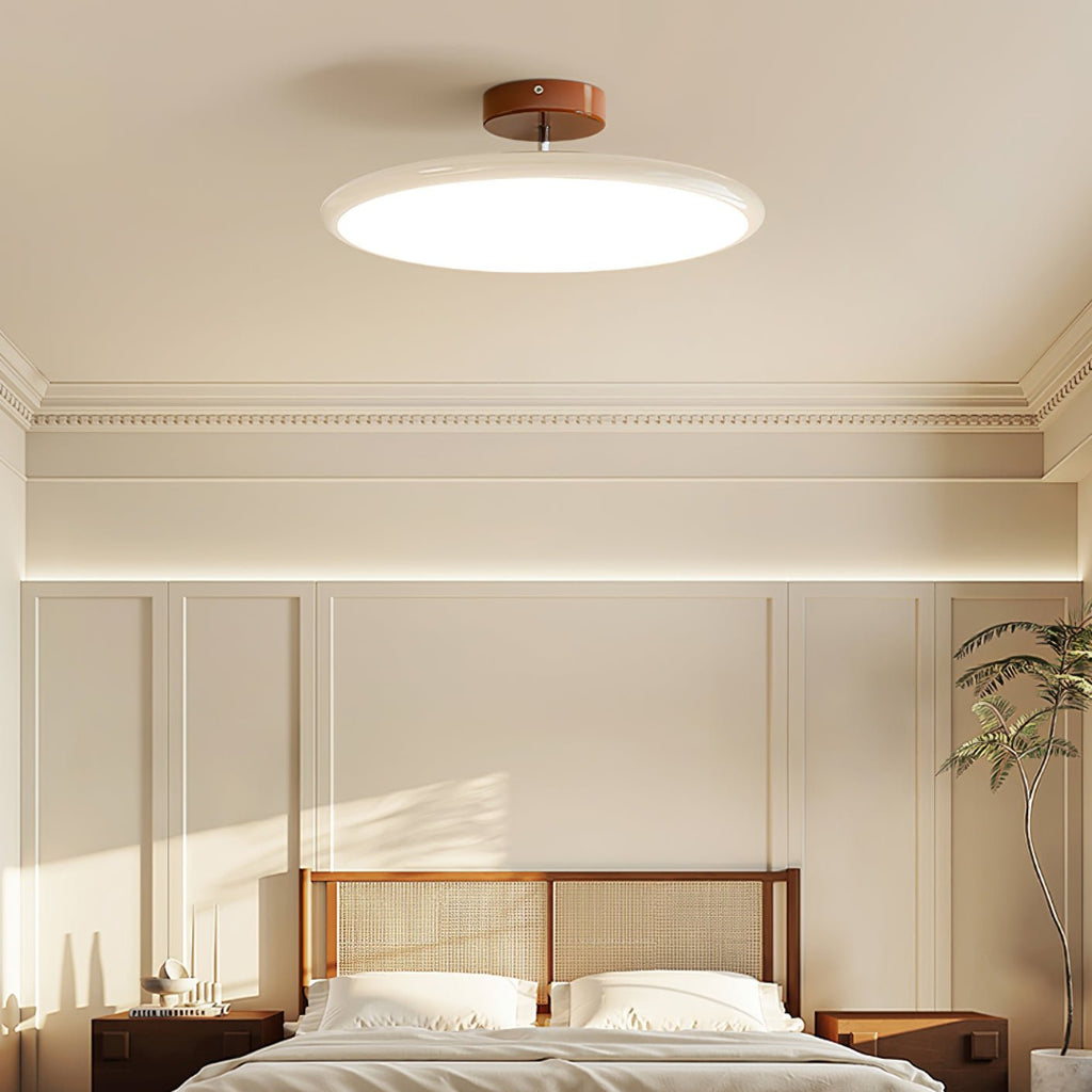 LED-taklampa – Rund skivformad semi-plafond