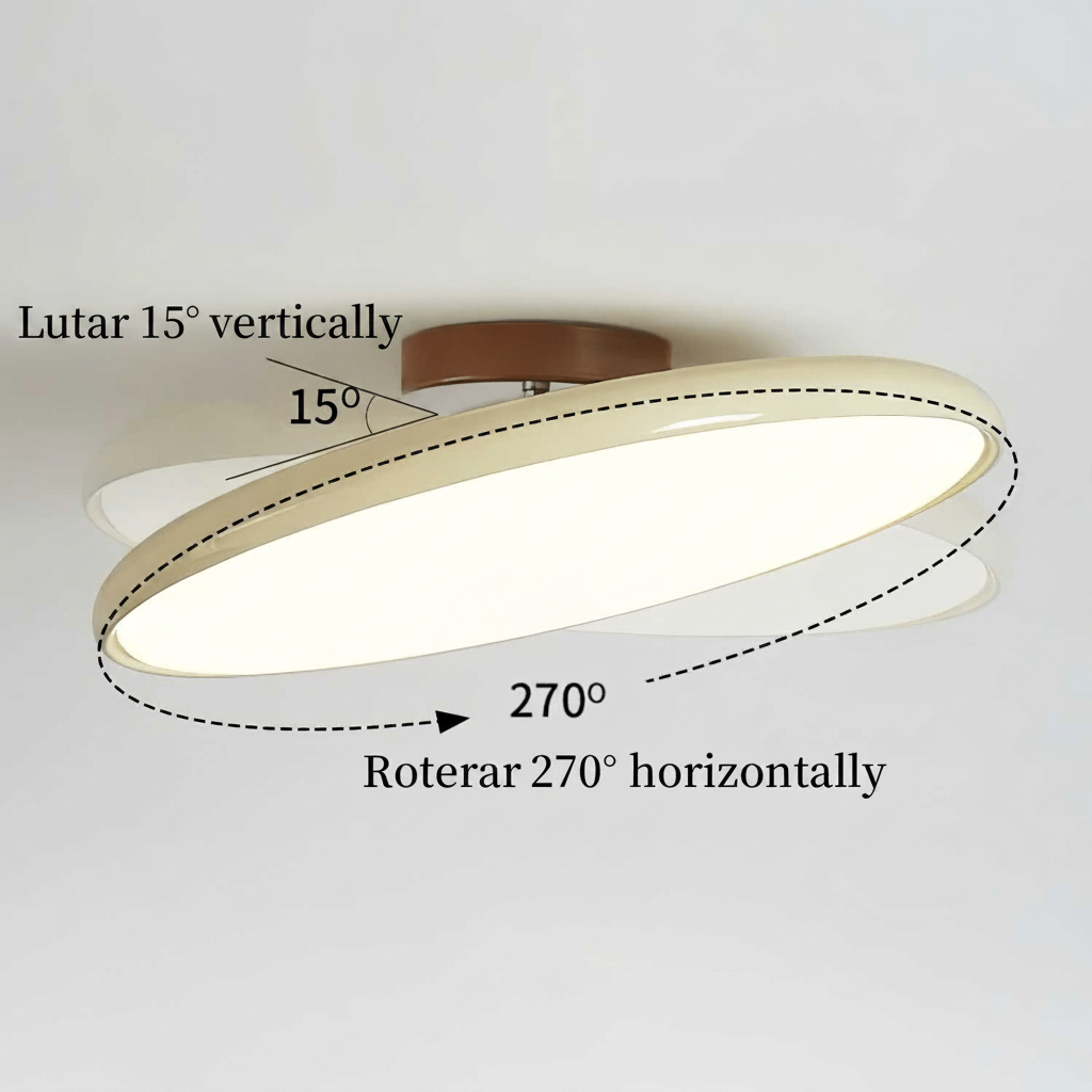 LED-taklampa – Rund skivformad semi-plafond