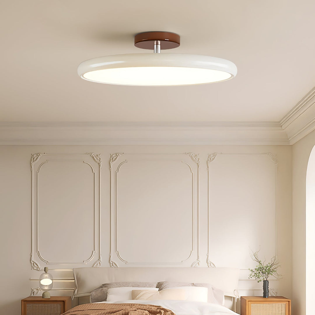 LED-taklampa – Rund skivformad semi-plafond