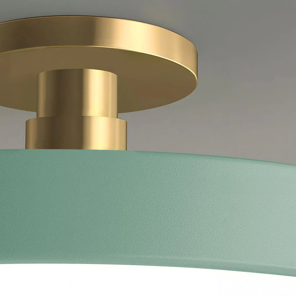 LED-taklampa för semi-infälld montering - Rund trumdesign