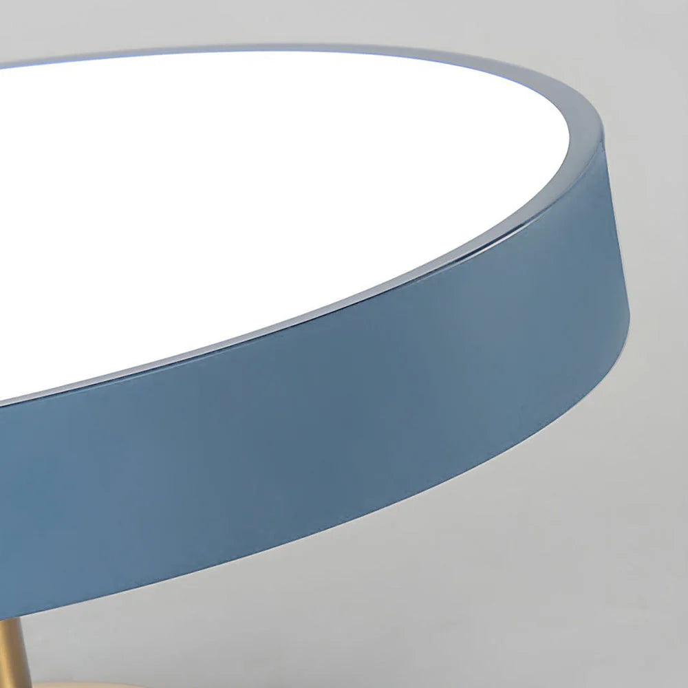 LED-taklampa för semi-infälld montering - Rund trumdesign