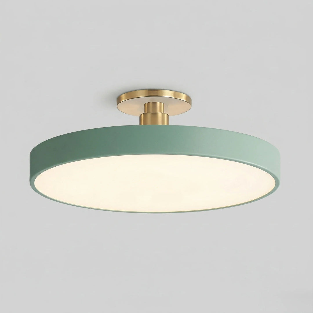 LED-taklampa för semi-infälld montering - Rund trumdesign