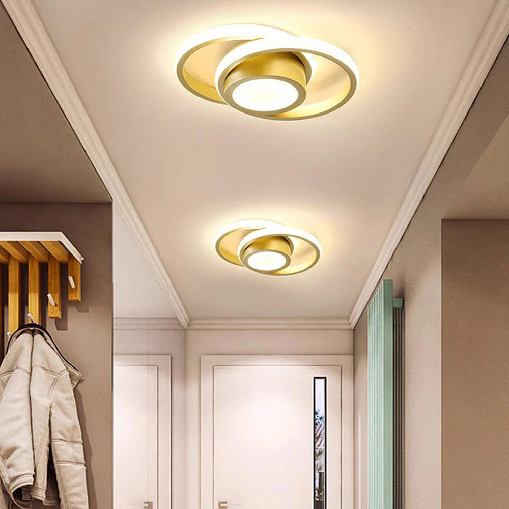 LED-taklampa för utanpåliggande montering - Design med överlappande ringar